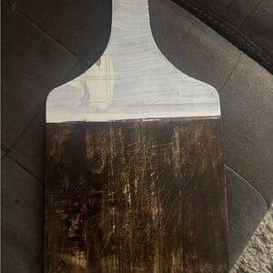 Dolly Parton Rustic Brown and White Cutting Board